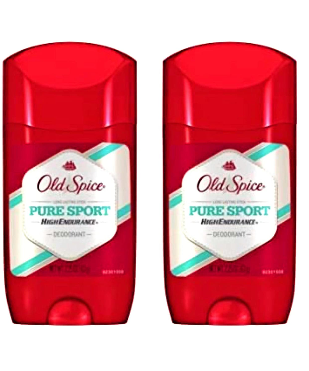 Old Spice Pure Sport Solido Desodorante, empaque de dos unidades, práctico para viaje.