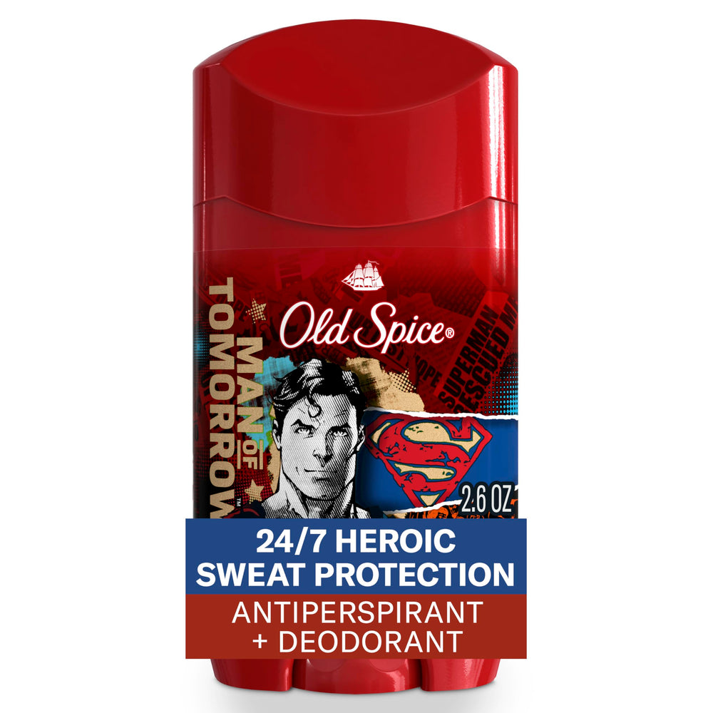 Old Spice Superman barra desodorante invisible ofrece protección duradera.