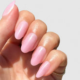 Olive & June Uñas Instantáneas iridiscentes rosadas para manicura en casa con apariencia realista