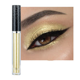 ONarisae sombra líquida glitter oro, brillo intenso para looks nocturnos.