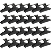 Ondder clips mariposa negro para peinado, 24 piezas duraderas para seccionar el cabello.