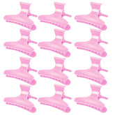 Ondder mariposa clip cabello rosa, 12 piezas, sujeción estable para peinados.