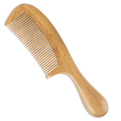 Peine Onedor de madera de sándalo verde, frente suave para desenredar sin tirar del cabello.