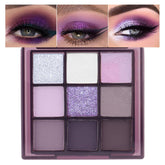 ORANOT paleta sombras ojos 9 colores con pigmento alto para resultados intensos.
