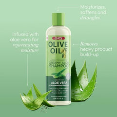ORS Textura cremosa de aloe, cabello más suave y manejable.