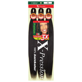 Outre X-pression trenza 52 pulgadas, fibras Kanekalon de calidad para peinados duraderos.