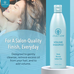 Ovation Hair Volume Shampoo: textura cremosa que realza el volumen y la manejabilidad