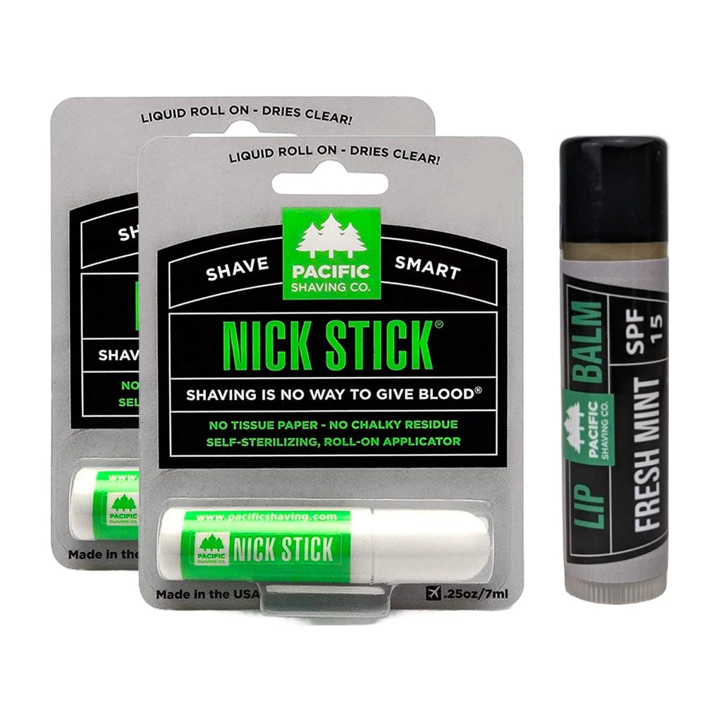 Pacific Shaving Company barra-nick transparente para afeitado, ayuda a controlar nicks.