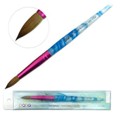 PANA USA pincel acrilico con pelo Kolinsky y remolino blanco-azul para trazos suaves