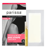 Parissa bandas naturales para piernas y cuerpo, listas para usar en casa, depilación suave.