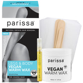 Parissa kit cera caliente para microondas: depilación rápida en casa para piernas y cuerpo