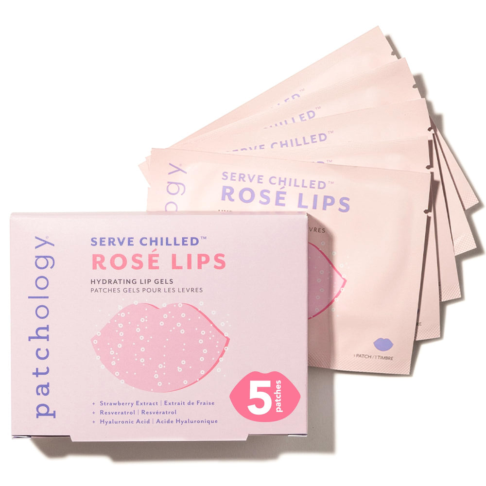 Patchology Mascarilla Rosé para labios ofrece hidratación intensa y suavidad.