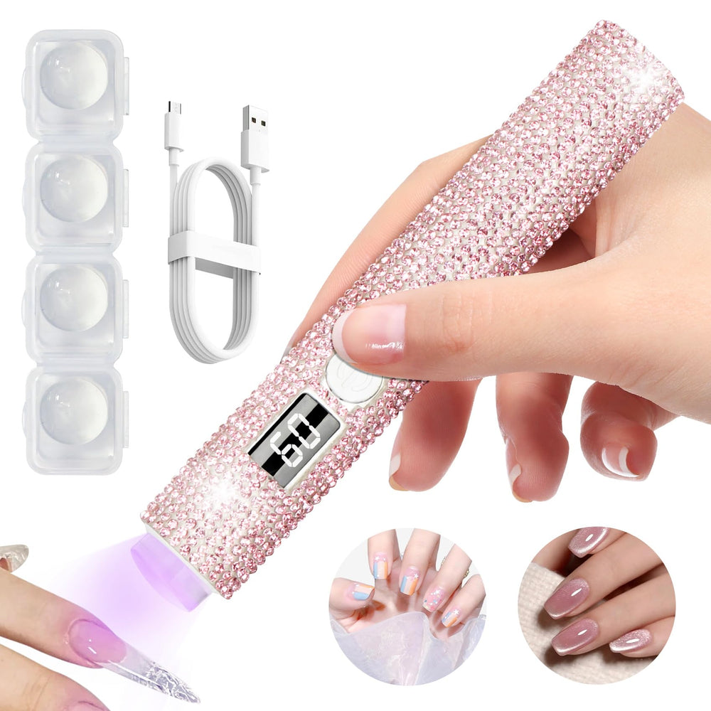 Peccera luz uv para manicura portátil, curado uniforme en casa
