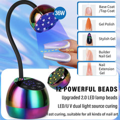 PHAIN U V LED lámpara con sensor y temporizadores 10/20/60