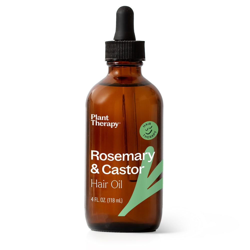 Plant Therapy romero y ricino en botella para crecimiento capilar