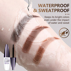 Plresen tinted eyebrow gel wear test highlights long wear and natural color.