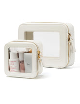 Popvibe estuche maquillaje transparente mini, ideal para ver productos al instante