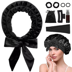 Posicurly cinta velvet para rizos nocturnos sin calor en cabello largo