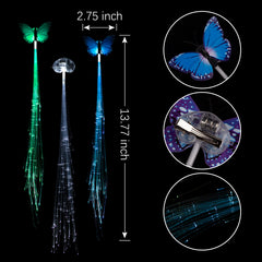 Pozilan mariposa led, clip de pelo con parpadeo suave para estilos festivos.