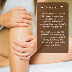 Aceite de Jojoba Pure Body Naturals con etiqueta orgánica para compra consciente.