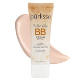 pūrlisse crema BB Perfect Glow SPF 30 en botella para acabado natural.