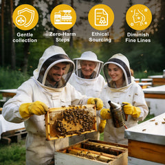 Qgala veneno de abeja, textura crema para hidratación suave.