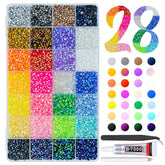 qiipii: piedras resina jelly 28 colores 4mm para manualidades brillantes y creativas