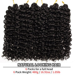 QRHSUKA GoGo Curl raíces 28-28 para densidad uniforme y aspecto completo.