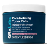 QRxLabs Pore Toner Pads para uso diario, piel más limpia y equilibrada.