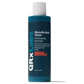 QRxLabs Toner: botella 10% ácido glicólico para exfoliación suave.