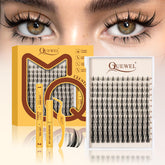QUEWEL Fairy-Lash-Clusters Kit Presentación del kit para automaquillaje en casa