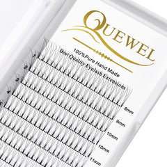QUEWEL extensiones volumen 3D 0,10mm C mezcla 8-15mm para aspecto natural.
