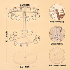 QUPIVA organizador acrílico durable para baño y tocador.