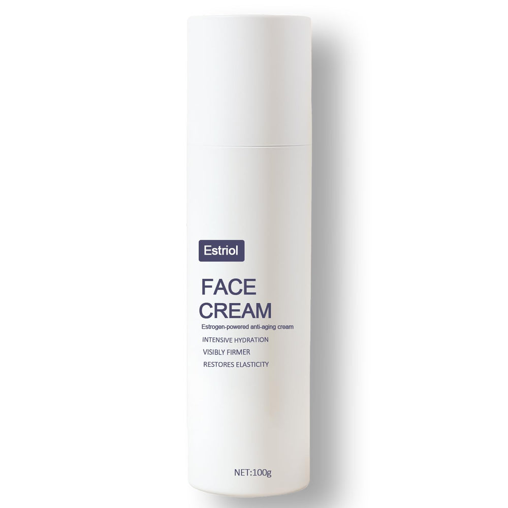 QUZOYU M4 Estriol crema, frasco: hidratación profunda para piel madura.