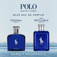 Polo Blue: empaque elegante que resalta el diseño azul cobalto