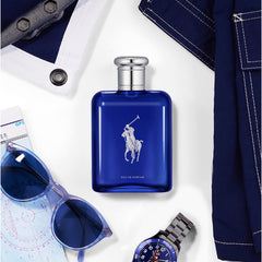 Polo Blue: notas bergamota y cítricos, aroma refrescante para el día
