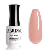 RARJSM Gel Uñas Rosa Translúcido: acabado suave para uso diario.