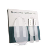 RedFlow lima de uñas de vidrio nano para uñas naturales con acabado suave.