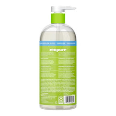 Renpure Kiwi etiqueta detalle, diseño limpio para la experiencia de baño