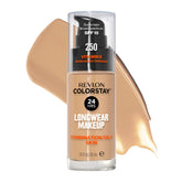 Base líquida REVLON ColorStay en botella, acabado mate para piel grasa