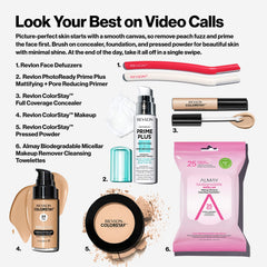 Revlon ColorStay pressed powder includes a puff for on-the-go touch-ups.