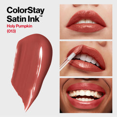 REVLON ColorStay Tinta Satinada Labios: muestra de color en piel.