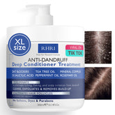 Rida Hair mascarilla anticaspa en envase, aplicación suave para el cuero cabelludo.