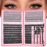 Rootoo conjunto de pestañas con densidad 80D-100D y curva D para un aspecto natural