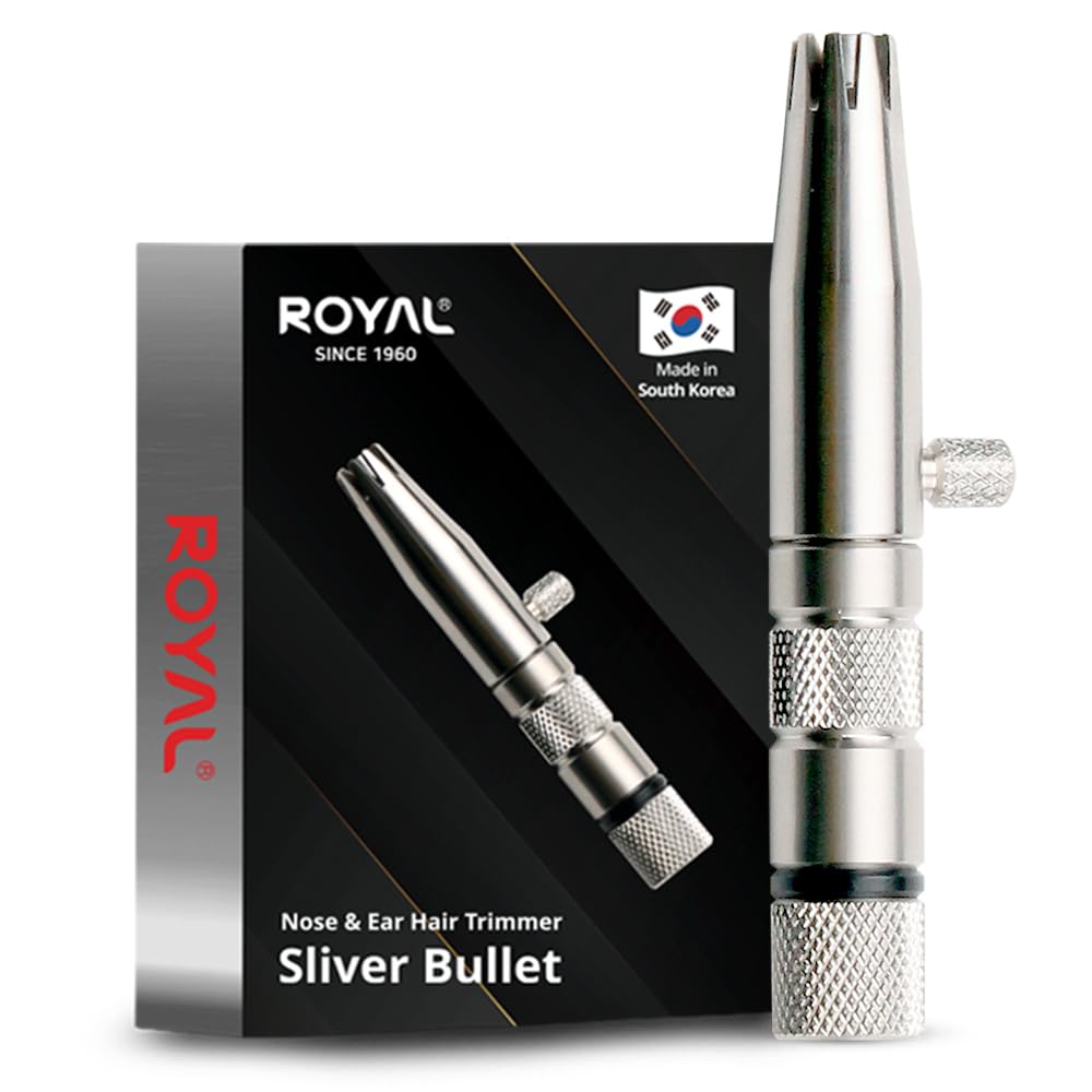 ROYAL recortador nasal manual para hombres; cómodo, portátil y sin baterías.
