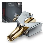ROYAL recortador nasal dorado, manual y sin baterías, precisión sin tirones para uso diario.