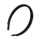 Diadema Ruihfas con brillos de cristales en 4 filas para estilos elegantes.