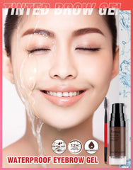 SACE LADY brow gel swatch in natural brown tone for subtle definition.