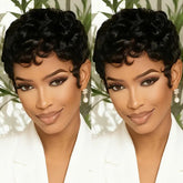 SAEIALL pixie corto natural, look elegante y sencillo de llevar