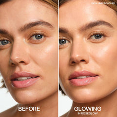 Aplicador del Saie Mini Glowy Super Gel, fácil dosificación para el glow diario.